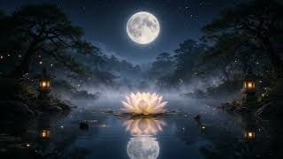 Moonlit Lotus Pond | Sleep Meditation for Anxiety & Restless Nights