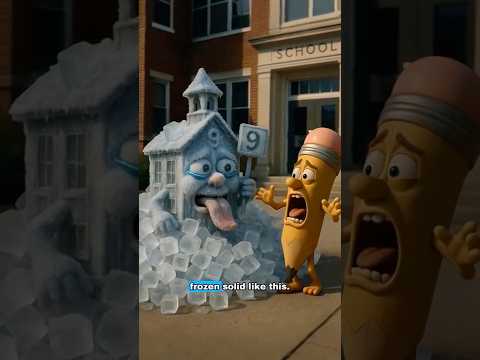 Pakrahmatmamat was shocked! La Esok Sekolah was buried under ice, completely frozen!