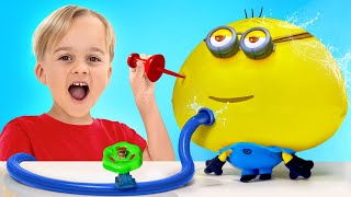 Thổi phồng đồ chơi cho đến khi chúng nổ - Thí nghiệm vui dành cho trẻ em