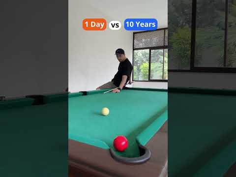 1 Day vs 10 Years of Playing Pool
