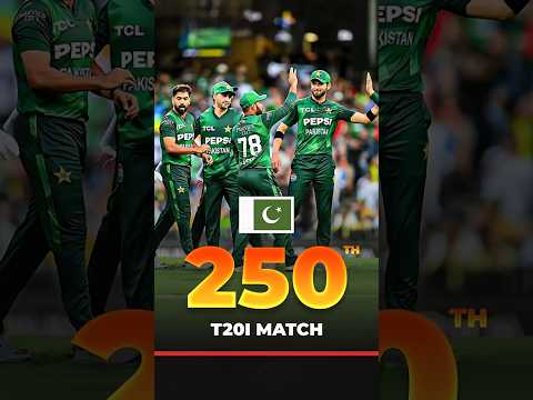 History Made! Pakistan Reaches 250 T20I Matches First! 🌟
