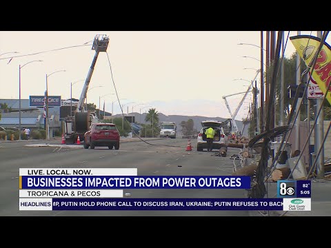 YouTube video thumbnail: Las Vegas Businesses Struggle to Recover From Power Outage