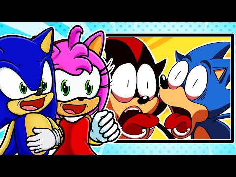 Sonic e Amy no REACT de ANIMAÇÕES de Sonic