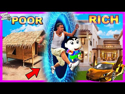 GTA 5 POOR Vs RICH In GTA 5! SHINCHAN BECAME HOMELESS In GTA 5 GTA 5 IN TAMIL