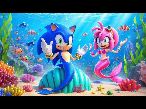 Sonic & Amy Turn Into Mermaids!! - Funny Story - Sonic the Hedgehog 3 Animation