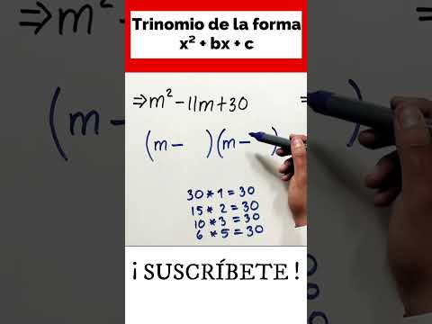 ✅👉 Trinomio de la forma x2+bx+c