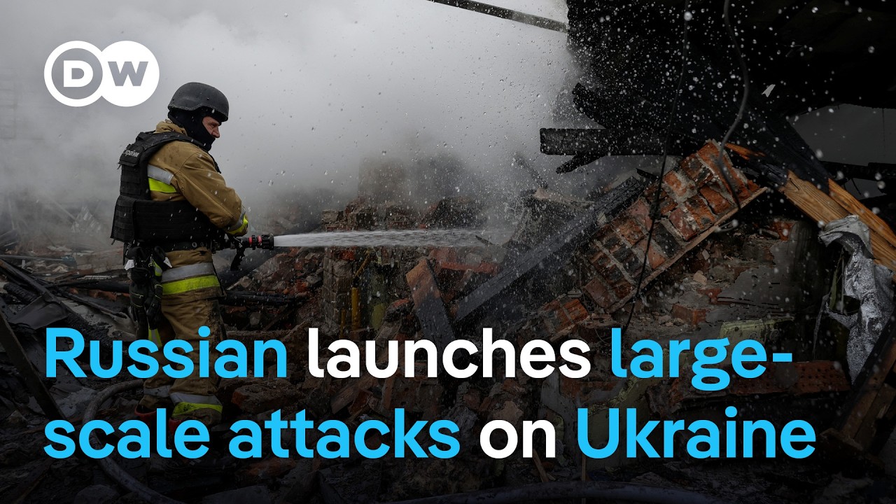 Massive aerial attack hits Ukraine on Christmas Day | DW News