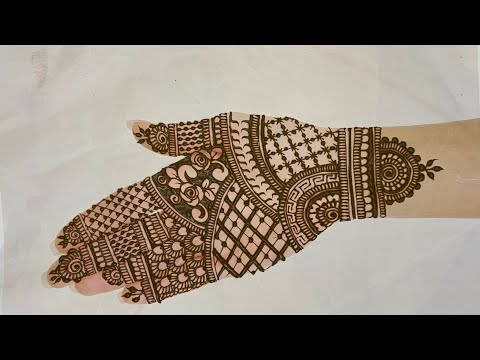Very simple and beautiful mehndi design ll front hand mehndi design ll