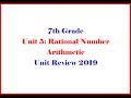 7 5 Unit Review on Rational Expressions