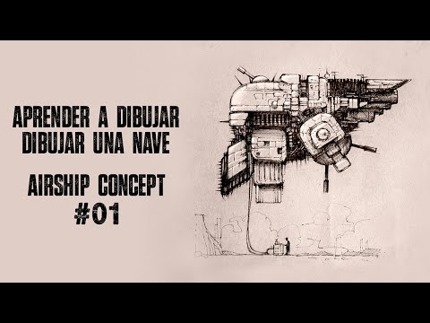 Aprender a dibujar | Concept Art Airship Sketch #01