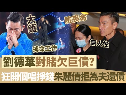 大鑊！劉德華對賭失敗欠巨債？ 63歲狂開演唱會玩命掙錢，朱麗倩拒絕為夫還債，只談感情唔談錢，被批無人性！【鯉娛記】