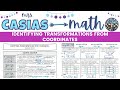 Understanding Transformations from Coordinates