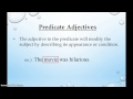 Predicate Nominatives and Linking Verbs