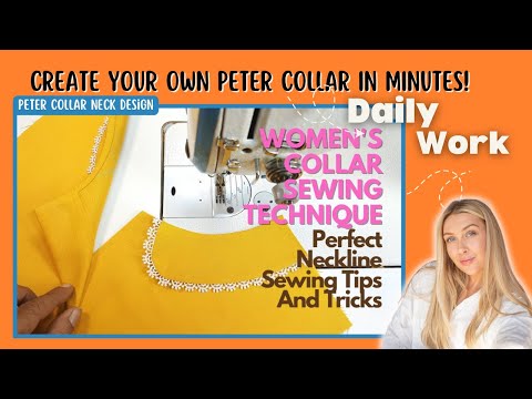 Sewing Magic: Create Your Own Peter Collar in Minutes! 📌 peter collar neck design