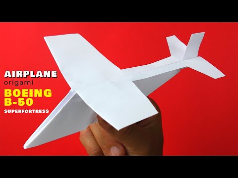 How To Make The Coolest Paper Airplane Ever! DIY Strategic Bomber origami