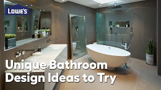 Unique Bathroom Design Ideas to Try: Video Guide