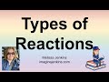 Types of Chemical Reactions