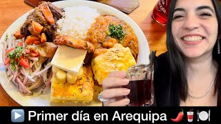 ¡Primer día en Arequipa y ya estoy obsesionada con su comida! 😆🍴
