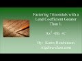 Factoring Trinomials and Methods