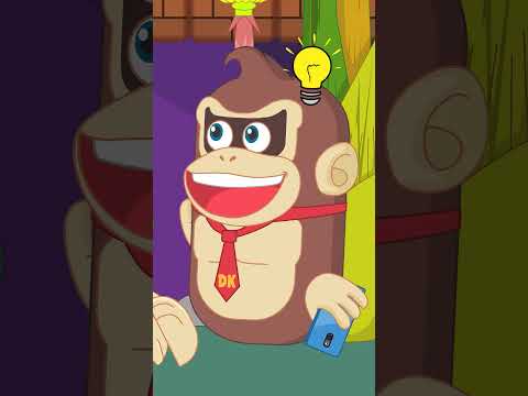 Donkey Kong Makes The Long Mouth Trend #funnycartoon #memeanimation #donkeykong #supermario