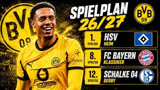 DER BVB-SPIELPLAN für die SAISON 2026/27 ⚽💥
