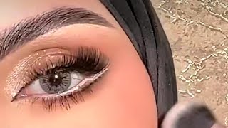 تتوريال ميك اب عيون فخم وناعم لتوسيع العين ✨ إيمان العزازي