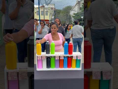 Brincadeira adivinhe a cor da garrafa #desafio #brincadeira #jogo