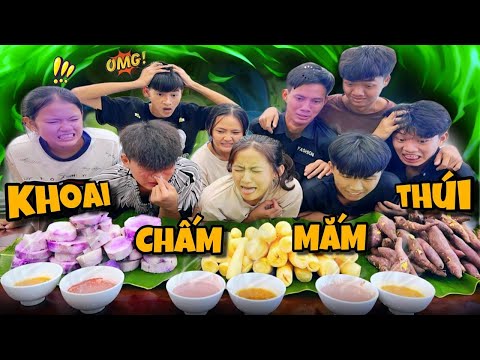 Anh Ba Phải Vlogs | Khoai Chấm Mắm Siêu Thúi 🍠🍠🍠- Thử Thách Ăn Đồ Ăn K.I.N.H D.Ị 🤮