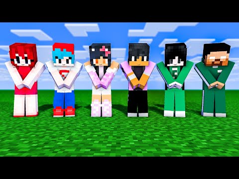 ALAN WALKER DANCE MEME PINK APHMAU, AARON, HEROBRINE, SSADAKO AND FNF - MINECRAFT ANIMATION #shorts