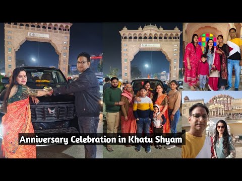 Late Post 🥰 bahut dhumdham se celebrate ki anniversary Shyam Baba ke charano me pure Parivar ke sath