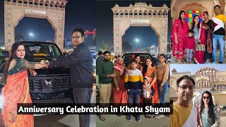 Late Post 🥰 bahut dhumdham se celebrate ki anniversary Shyam Baba ke charano me pure Parivar ke sath