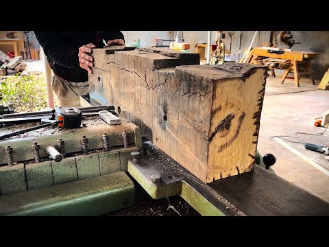 Reuse Railway Sleepers Woodworking Projects // Beautiful Monolithic Rustic Strong Furniture Designs