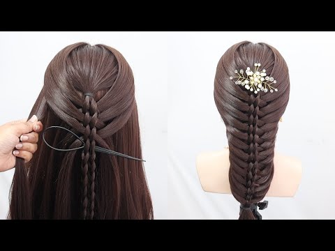 Elegant Ponytail Hairstyle For Bridal | Stylish Hairstyle For Women | Wedding Hairstyle