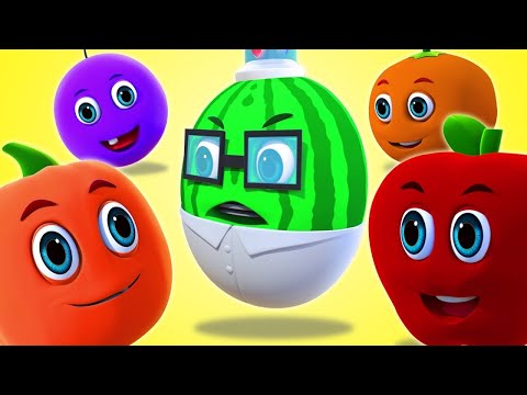 Five Crazy Fruits Jumping On The Bed | Action Songs for Kids | Nursery Rhymes Street