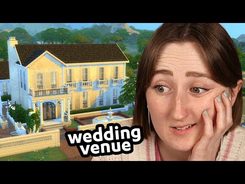 i got married irl... so i built a wedding venue in the sims