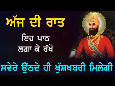 ਇਹ ਪਾਠ ਲਗਾ ਕੇ ਰੱਖੋ ਖੁਸ਼ਖਬਰੀ ਮਿਲੇਗੀ ਮਾਇਆ ਭੱਜੀ ਆਵੇਗੀ | Guru Nanak Bani