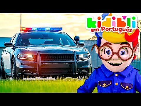 As crianças são policiais com carros de polícia | As crianças fingem brincar! ⛑ Kidibli