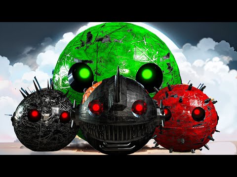 Pacman vs Monsters Compilation | Robot Pacman vs Cartoon cat 222