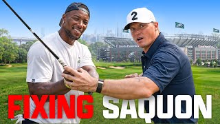I Fixed Saquon Barkley's Golf Game! (Instant Results)