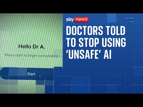 YouTube video thumbnail: NHS Bosses say Unapproved AI Software Should not be Used to Record Patients