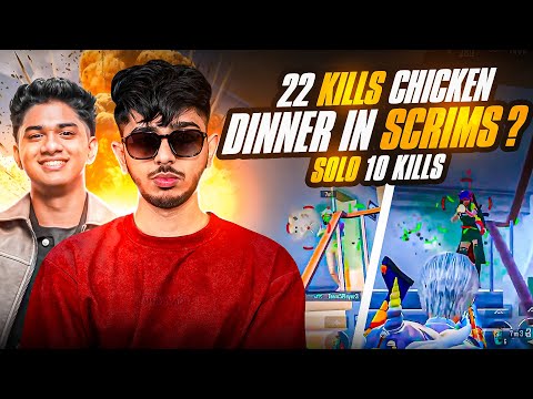 22 FINISHES Chicken Dinner in SCRIMS ? ft. @soulregaltos9810  | Solo 10 Kills | BMPS GRIND