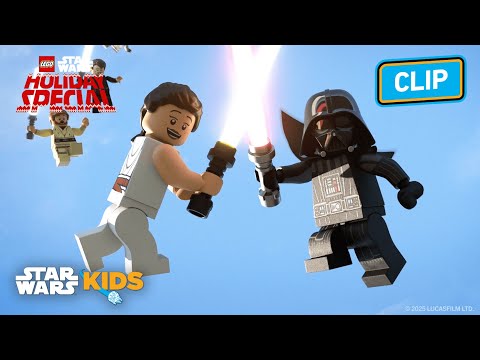 Rey and Darth Vader Battle Through The Galaxy ⚔️ 🕳️ | LEGO Star Wars: Holiday Special