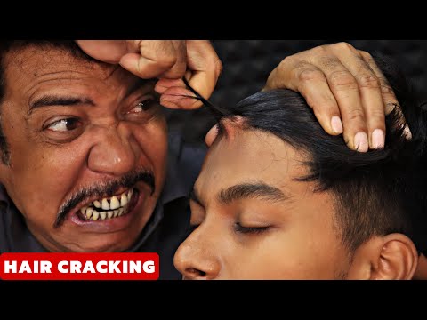 Unlimited Hair Cracking by Asim Barber | Chiropractic Body Crack | Head Massage | Ear Fingering ASMR