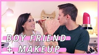MY BOY FRIEND DOES MY MAKEUP!