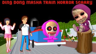 STATION TRAIN MASHA HORROR SCARRY😖😫Mio yuta report POLICE‼️|| SAKURA SCHOOL SIMULATOR