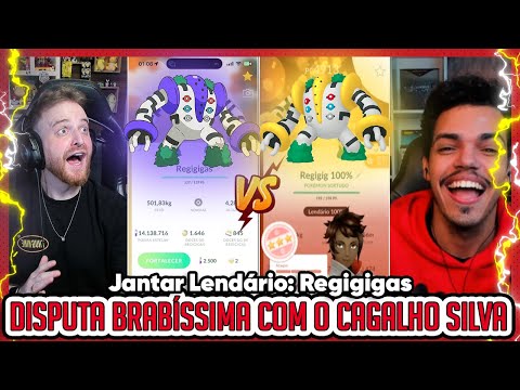 CHUVA DE SHINIES E 100% | @Canal40oficial VS @CagalhoSilva | +120 RAIDS DO REGIGIGAS - Pokémon GO