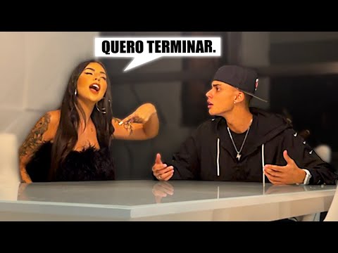 TROLLEI MINHA NAMORADA TERMINANDO E ELA TERMINOU COMIGO