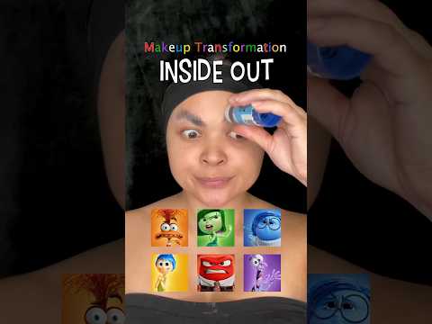 ‘ANXIETY’ Inside Out Makeup Transformation 😬 #InsideOut2 #illusionmakeup #makeuptutorial