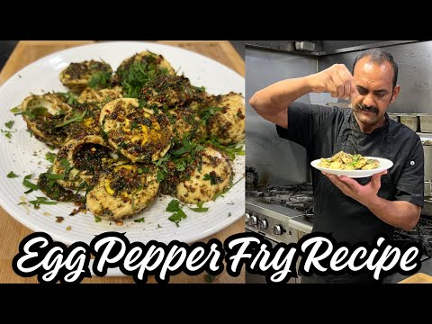 Egg Pepper Fry Recipe | अंडा फ्राई रेसिपी | Masala Egg Fry | Pepper Eggs Masla | Egg Roast Recipe