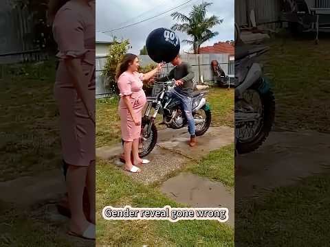 Gender reveal gone wrong #babygender #foryou #baby #gender #fyp #funny #funnyvideo